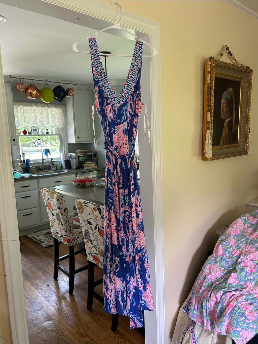 Lilly Pulitzer NWT Coral design Maxi NWT SIZE XL